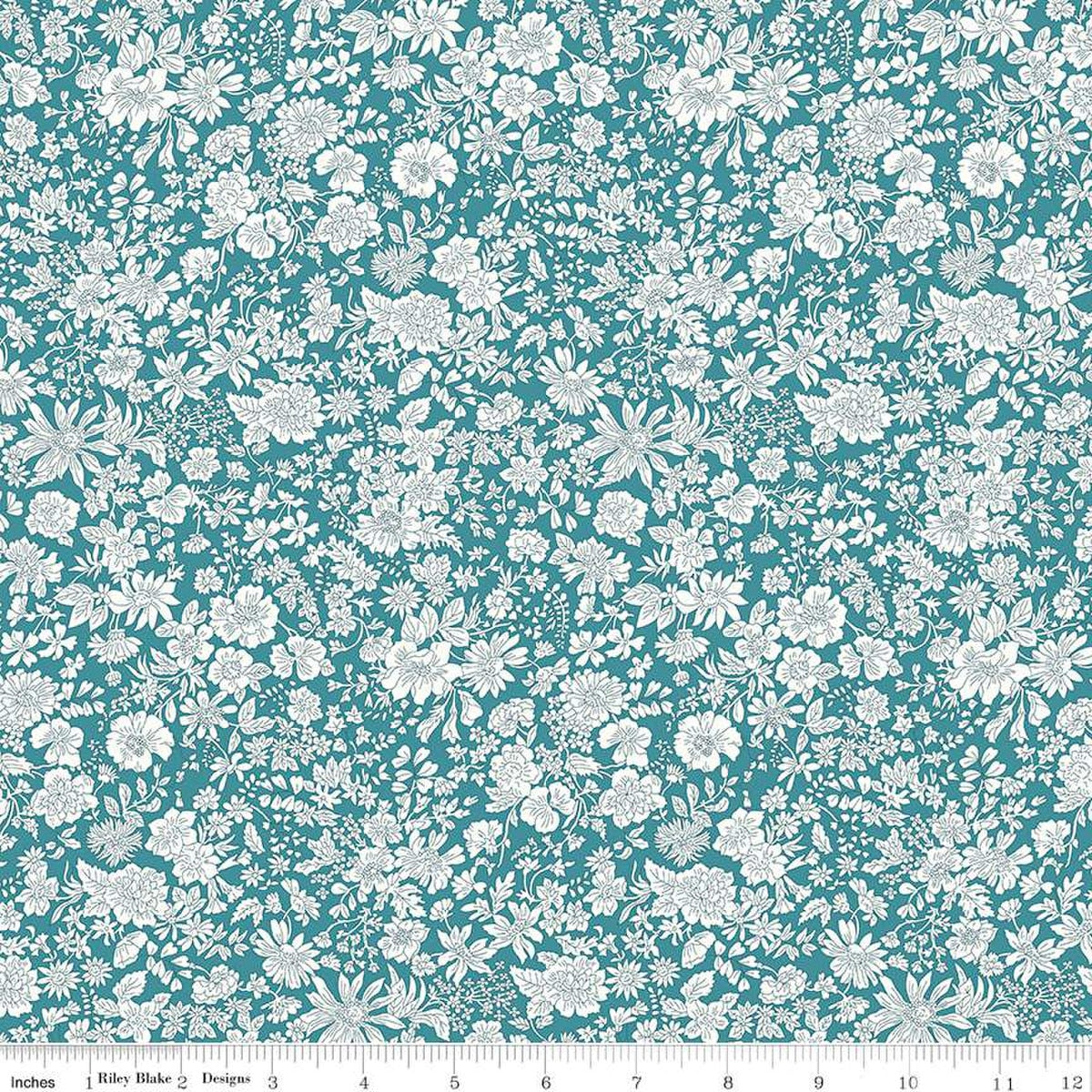 Emily Belle in Peacock from the Emily Belle Collection - Riley Blake Designs