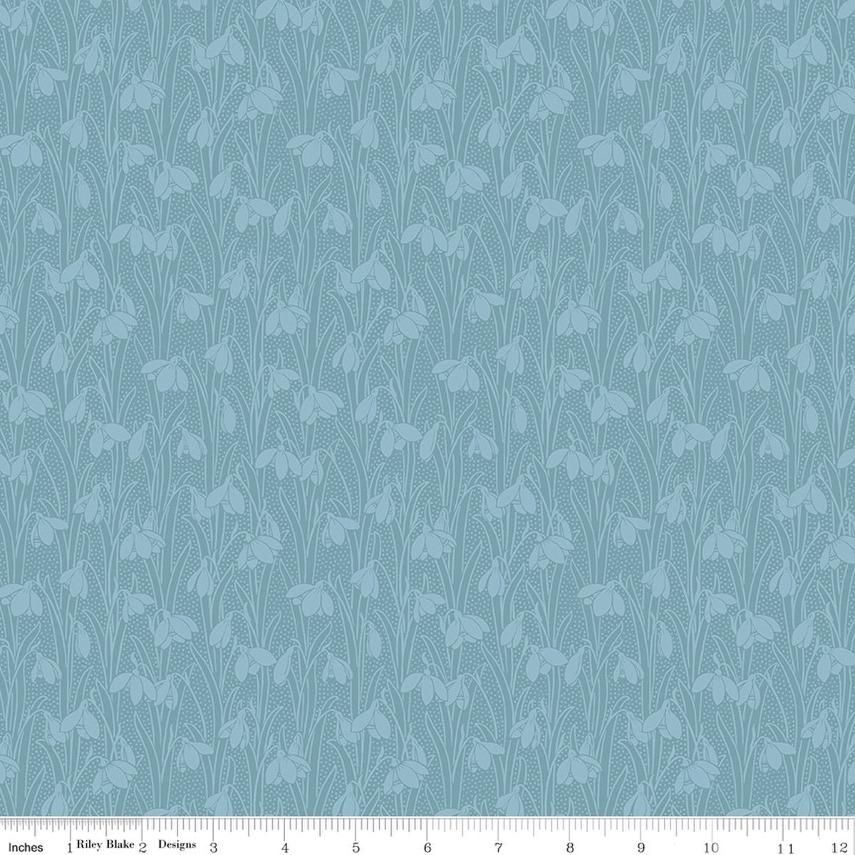 Snowdrop Spot in Steely Sky from the Snowdrop Spot Collection - Riley Blake Designs