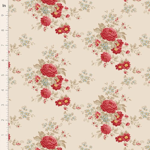 Merry Little Christmas Carol Cream from Tilda Fabrics