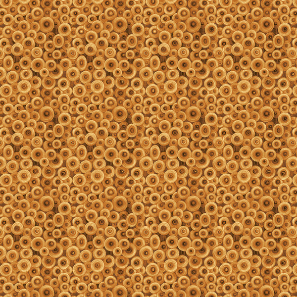 Log Circles in Red from the Forest Fables Collection - Paintbrush Fabrics