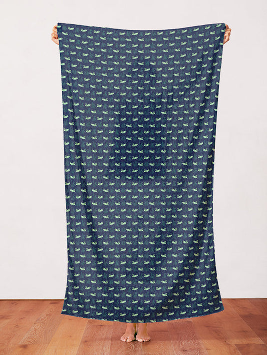 Grasshoppers in Navy from the Backyard Bugs Collection - Paintbrush Fabrics