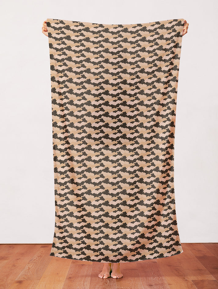 Geo Clouds from the Kimonos & Koi Collection - Paintbrush Fabrics