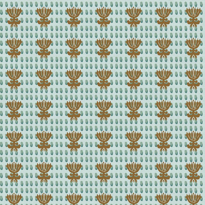 Decorative in Blue from the Year of the Snake Collection - Paintbrush Fabrics