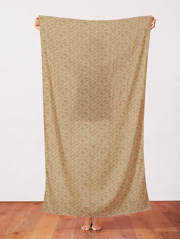 Latin Words in Gold from the Leo XIV Collection - Paintbrush Fabric
