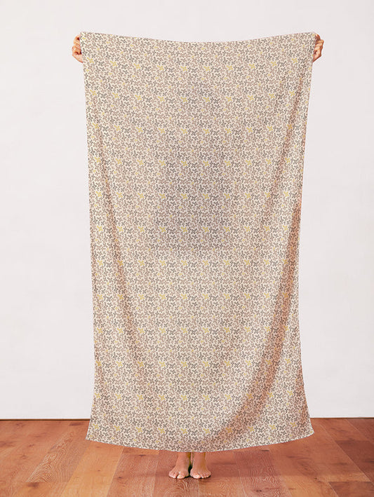 Cross Toss in Gold & Burgundy from the Leo XIV Collection - Paintbrush Fabric