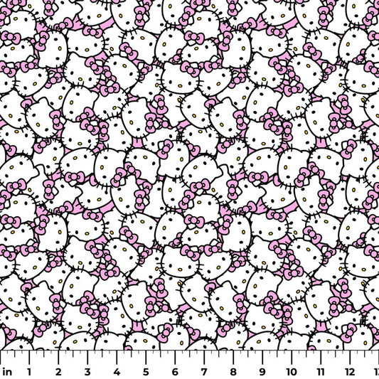 Hello Kitty Kawaii Crowd from Springs Creative by the Yard  - 100% Cotton