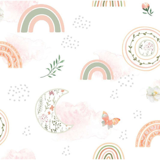 Nursery FLANNEL Moonbeam Garden from Springs Creative by the Yard