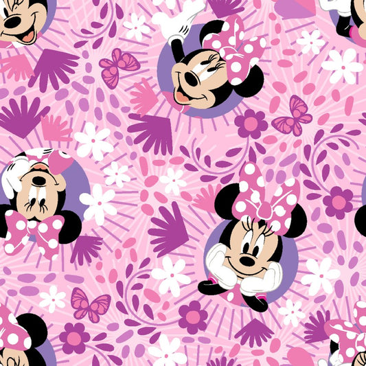 Disney Cotton Minnie Icon Badge from Springs Creative by the Yard  - 100% Cotton