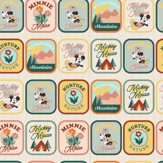 Disney Cotton Mickey and Minnie Patches from Springs Creative by the Yard  - 100% Cotton