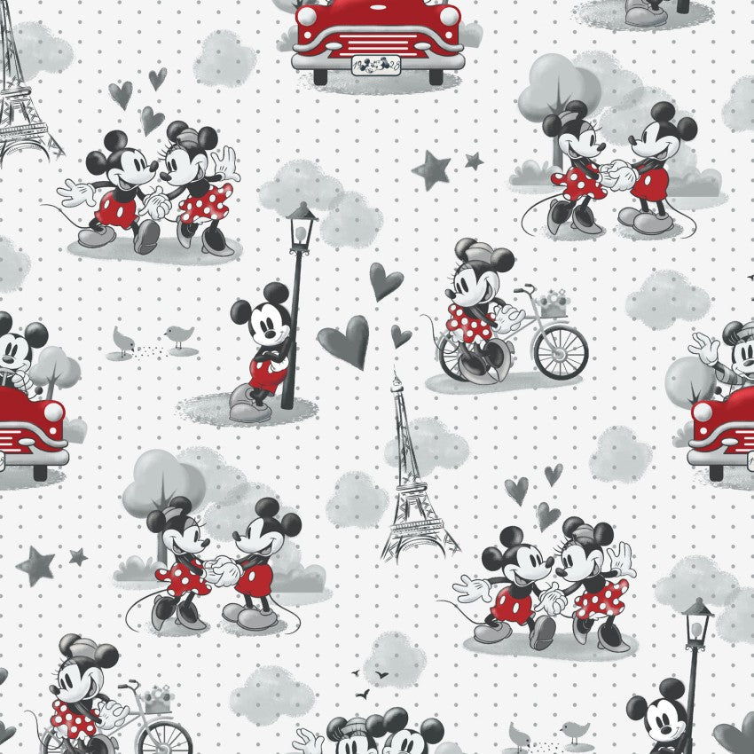 Vintage Mickey & Minnie from Springs Creative by the Yard - 100% Cotton