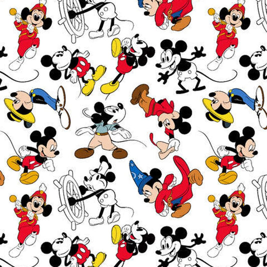 Mickey Mouse through the Years from Springs Creative by the Yard  - 100% Cotton