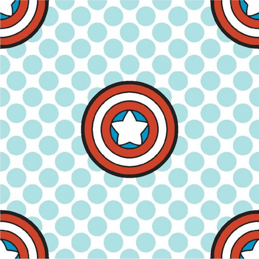 Kawaii Marvel Shields from Springs Creative by the Yard  - 100% Cotton