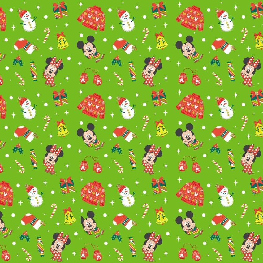 Mickey & Minnie Mouse Christmas Icons From Springs Creative by the Yard - 100% Cotton