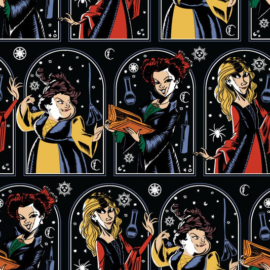 Hocus Pocus Night Sky From Springs Creative by the Yard  - 100% Cotton