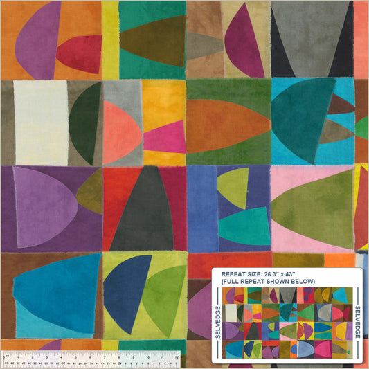 Palette Stacks in Multi from the Marcia Derse Essentials Collection - Windham Fabrics - 100% Cotton