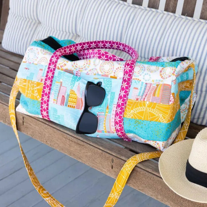 June Tailor Weekender Bag Quilt-As-You-Go Kit with Zippity-Do-Done Zipper