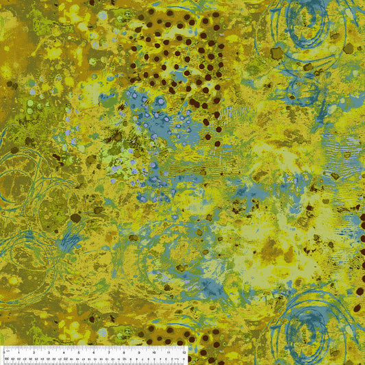 Spotted Graffiti in Land + Pond by Marcia Derse - Windham Fabrics - 100% Cotton