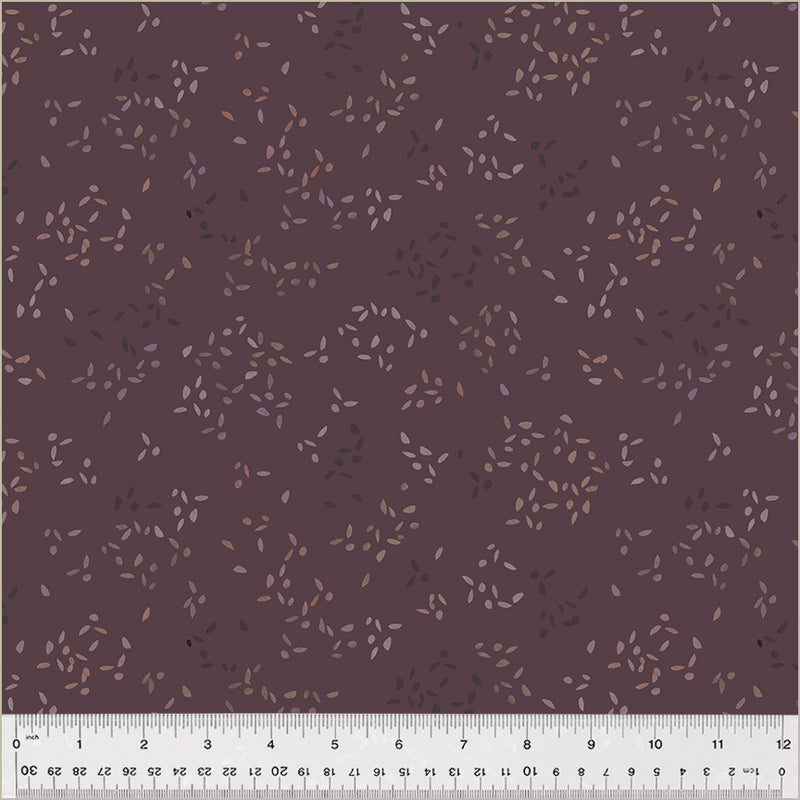 Petal Pixies-Pixie Dust in Aubergine from Windham Fabrics