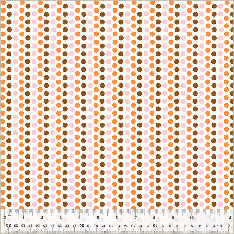 Dots in Pink & Orange from the Studio Edit Collection by Heather Ross - Windham Fabrics - 100% Cotton