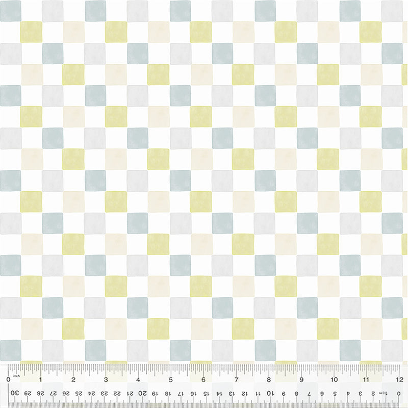 Checker in Sage from the Petal & Purr Collection by Whistler Studios - Windham Fabrics