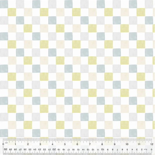 Checker in Sage from the Petal & Purr Collection by Whistler Studios - Windham Fabrics