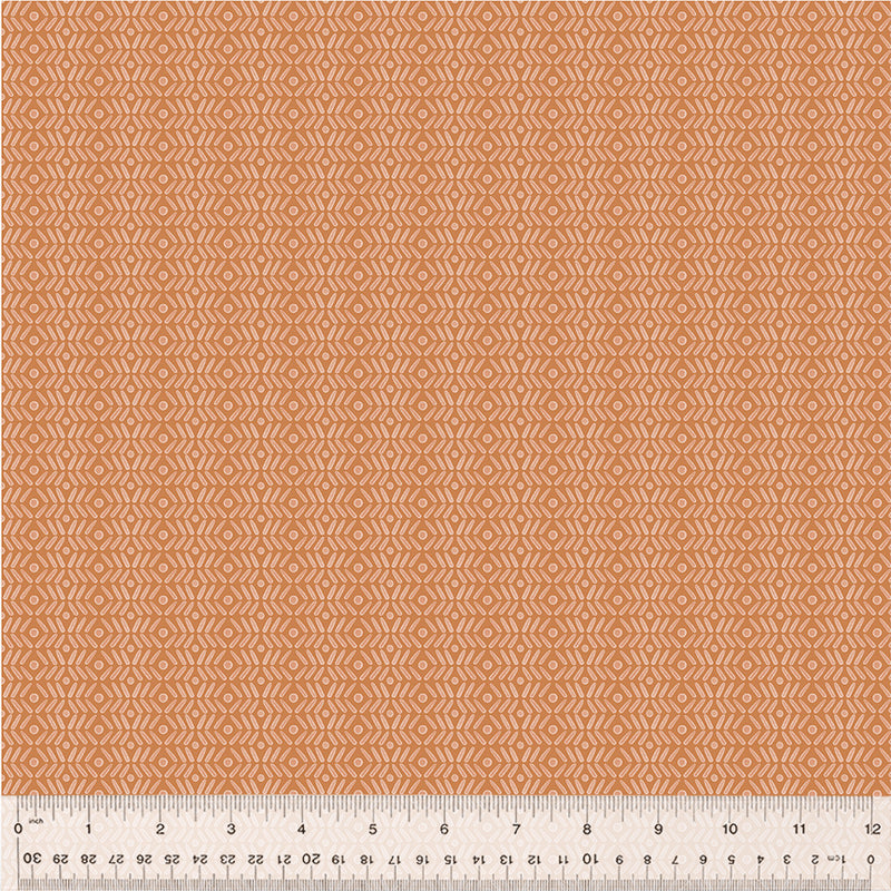 Scratch Board in Rust from the Petal & Purr Collection by Whistler Studios - Windham Fabrics