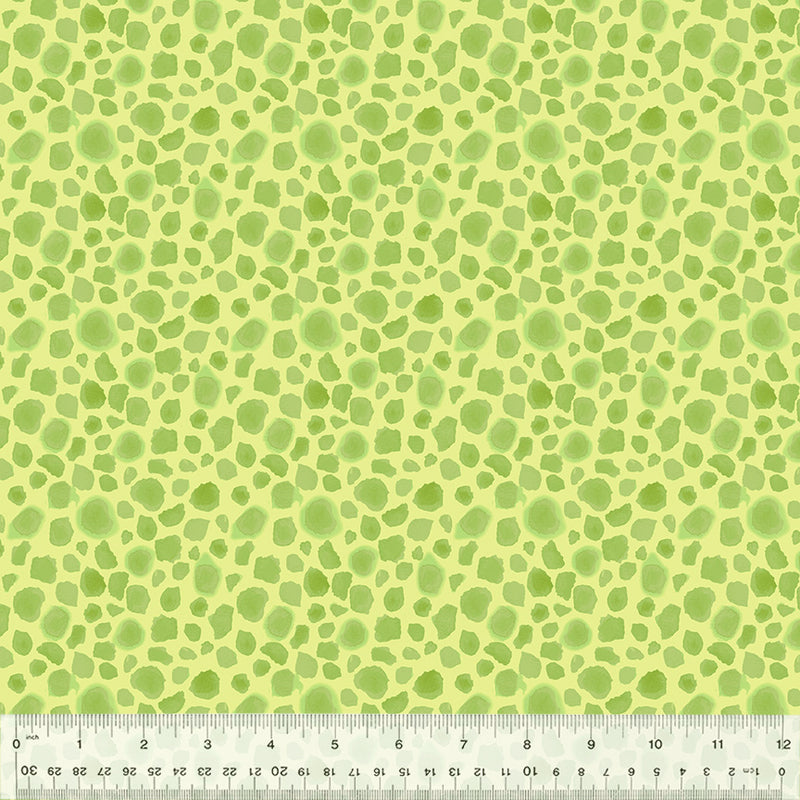 First Spots in Soft Green from the King of the Jungle Collection by Whistler Studios - Windham Fabrics