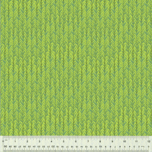 Climbing Vine in Bright Leaf from the King of the Jungle Collection by Whistler Studios - Windham Fabrics