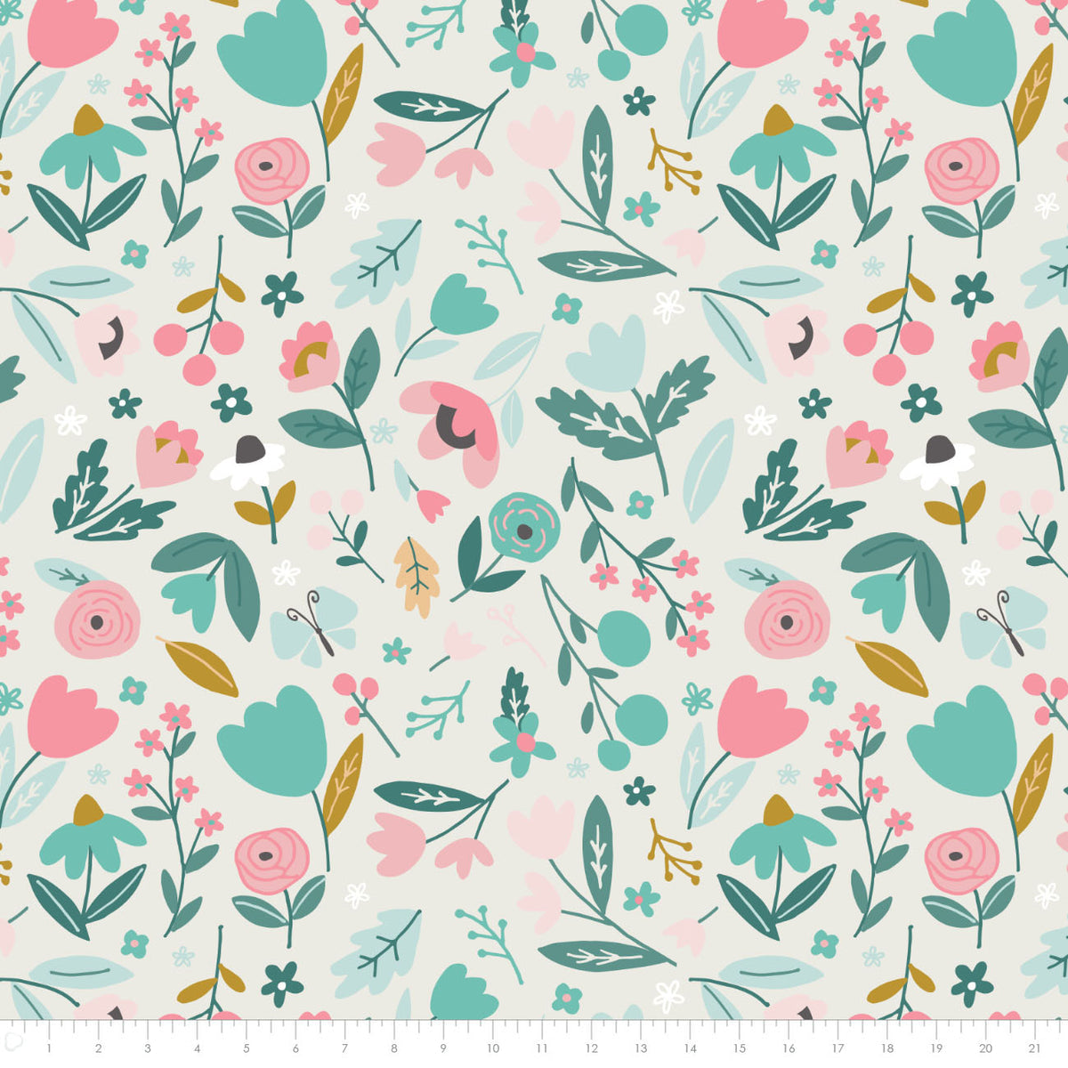 Minky -Countryside in Cream from EZ Fabrics