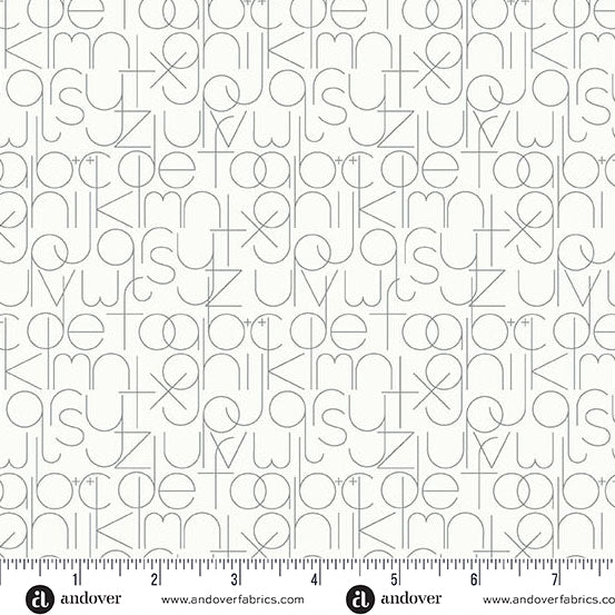Enough in Pigeon from the Sun Print Whisper Collection by Allison Glass - Andover Fabric