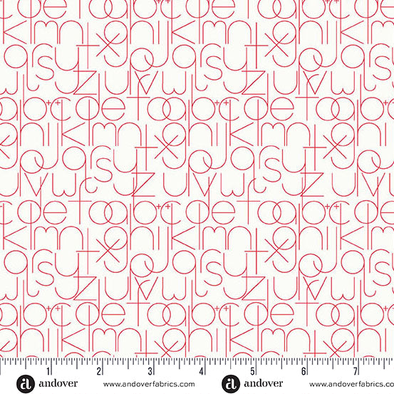 Enough in Valentine from the Sun Print Whisper Collection by Allison Glass - Andover Fabric