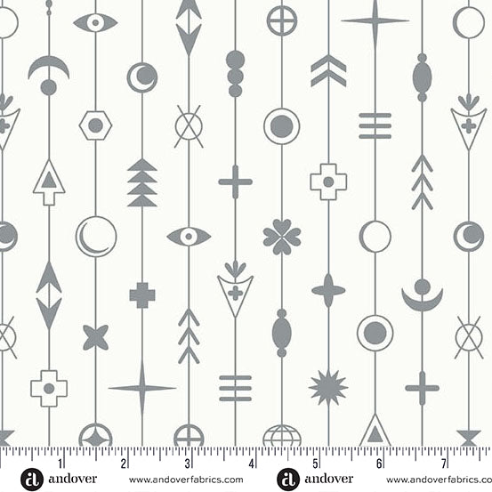 Gaze in Cloud from the Sun Print Whisper Collection by Allison Glass - Andover Fabric