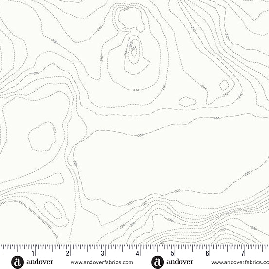 Topography in Boulder from the Sun Print Whisper Collection by Allison Glass - Andover Fabric