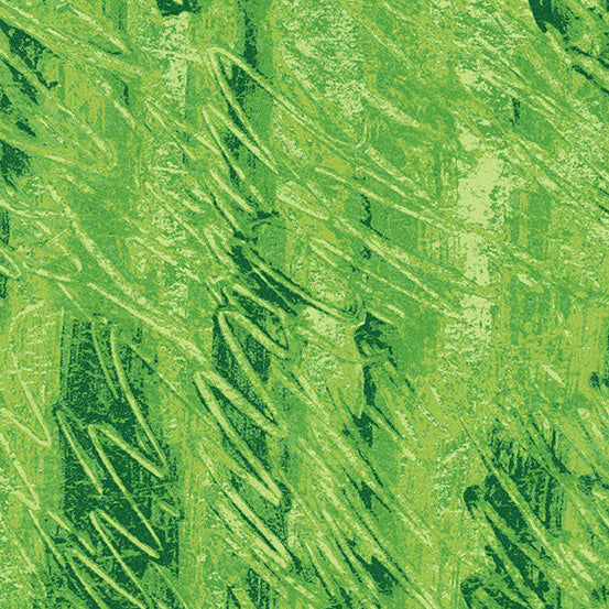 Green Scribbles Fingerpainting from The Very Hungry Caterpillar Collection by Eric Carle from Andover Fabrics (Copy)