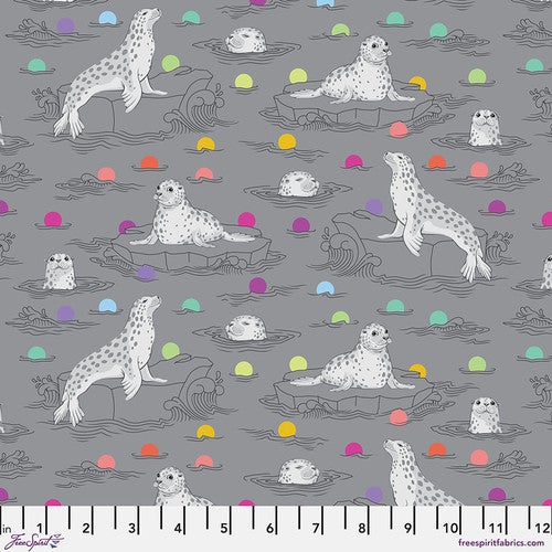 Tula Pink Grayworks Preorder - Seal the Deal in Shadow