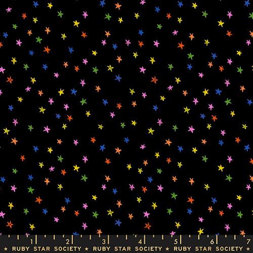 Mini Starry in Vivid Rainbow by Alexa Abegg from Moda Fabrics