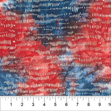 Batik Fabric – Stripes in Multi from the Celebrating 250 Years Collection by Scott Flanagan From Banyan Batiks