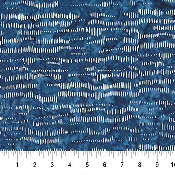 Batik Fabric – Stripes in Navy from the Celebrating 250 Years Collection by Scott Flanagan From Banyan Batiks