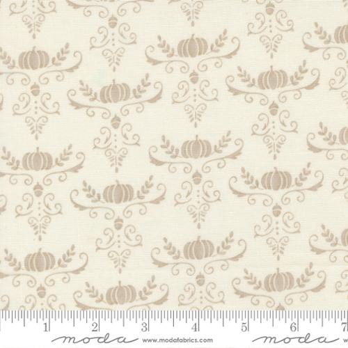 Pumpkin & Vines Damask in Warm White from the I Love Fall Most of All Collection by Deb Strain - Moda Fabric