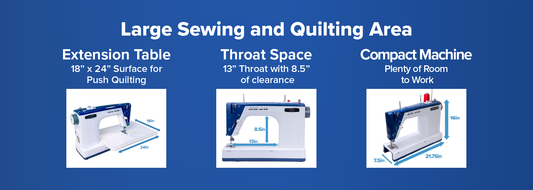 The Little Rebel from Grace Company - An all-in-one Quilting and Sewing Machine