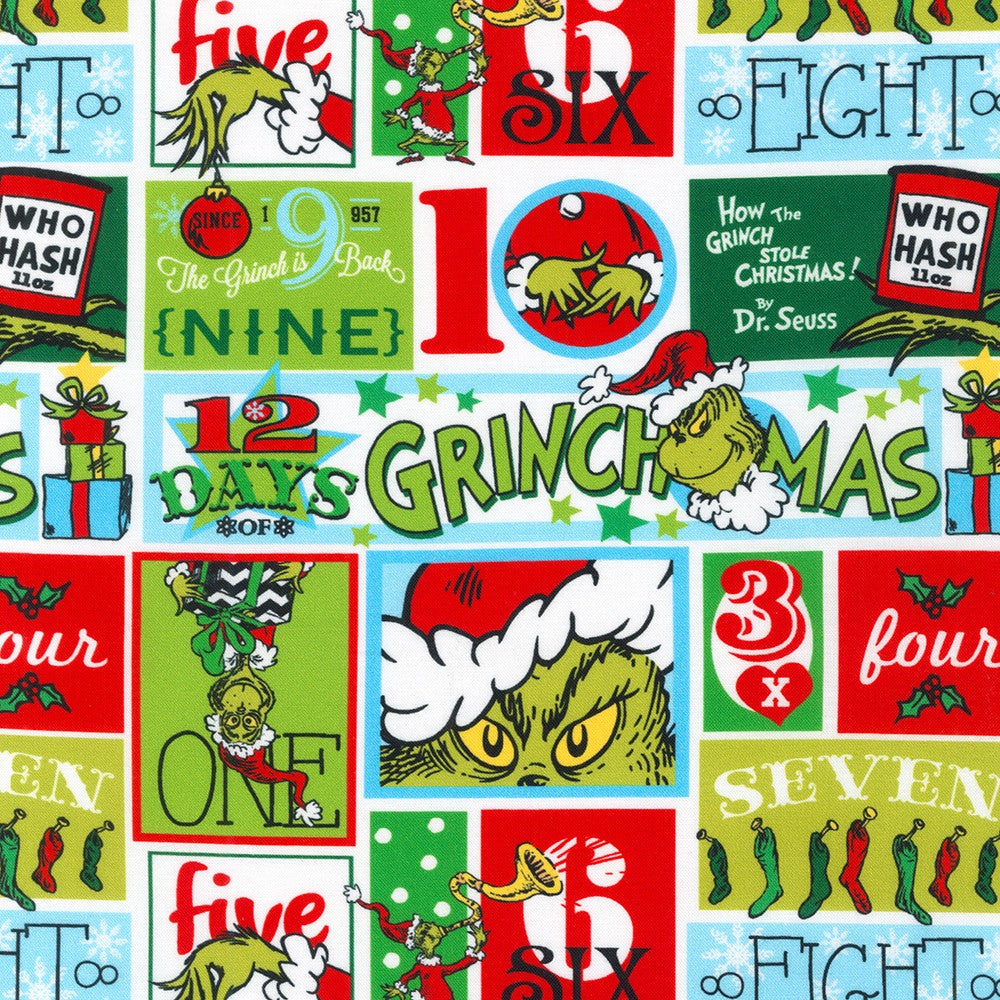 The Grinch 12 Days of Christmas from the How the Grinch Stole Christmas Collection by Dr. Seuss Enterprises - Robert Kaufman
