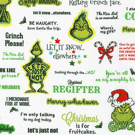 Grinchy Christmas Words from the How the Grinch Stole Christmas Collection by Dr. Seuss Enterprises - Robert Kaufman