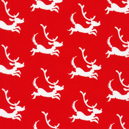 Max the Reindeer Silhouette in Red from the How the Grinch Stole Christmas Collection by Dr. Seuss Enterprises - Robert Kaufman