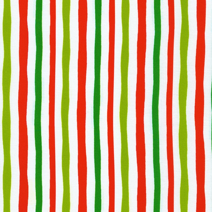 Red, White & Green Holiday Grinch Stripes from the How the Grinch Stole Christmas Collection by Dr. Seuss Enterprises - Robert Kaufman