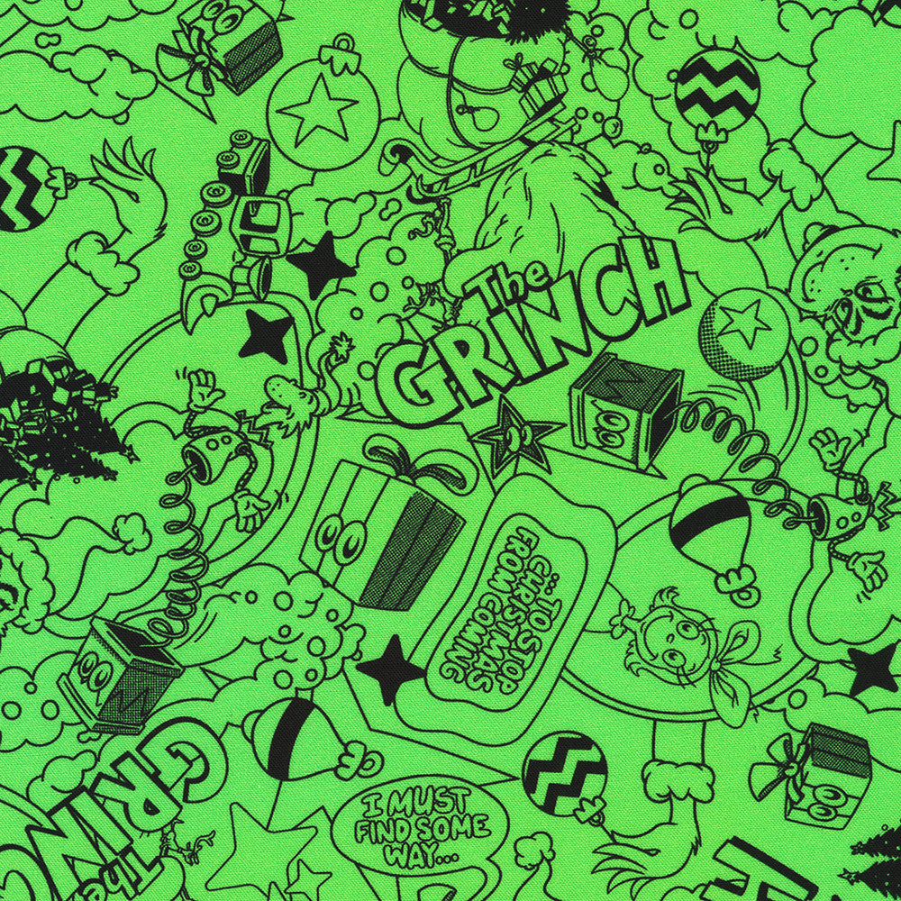 The Grinch Characters in Green from the How the Grinch Stole Christmas Collection by Dr. Seuss Enterprises - Robert Kaufman