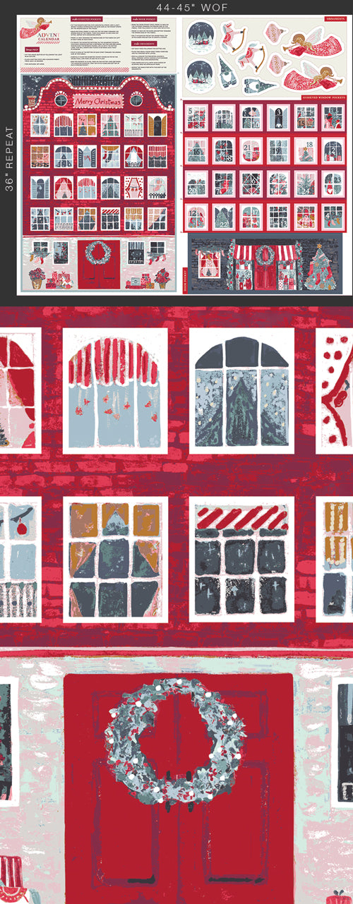 Advent Calendar 36"x44" Panel from the Adventale Collection - AGF Fabrics