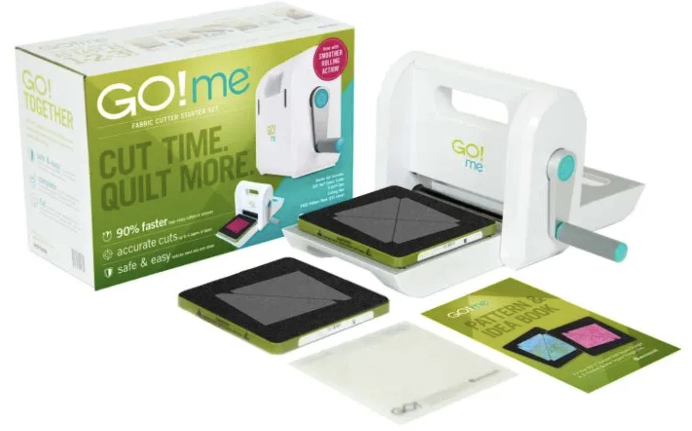 GO! Me Fabric Cutter Starter Set - Now with Smoother Rolling Action!