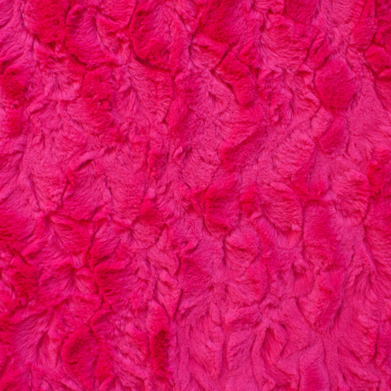 Minky -Lux Snuggle Bella BRIGHT ROSE From EZ Fabrics