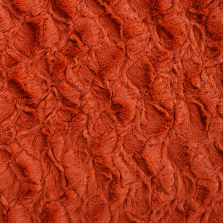 Minky -Lux Snuggle Bella MECCA ORANGE From EZ Fabric