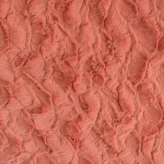Minky -Lux Snuggle Bella TERRACOTTA From EZ Fabric